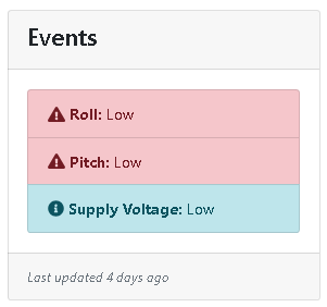 Low voltage warning