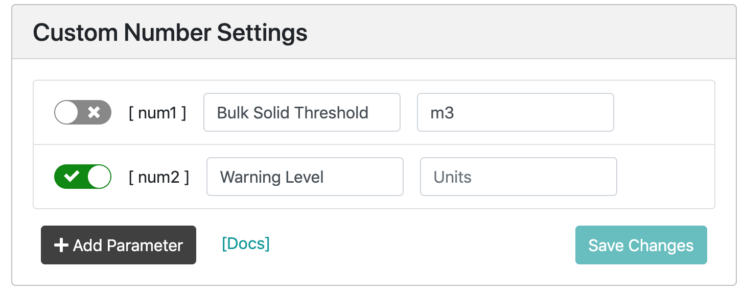 Custom Settings Setup
