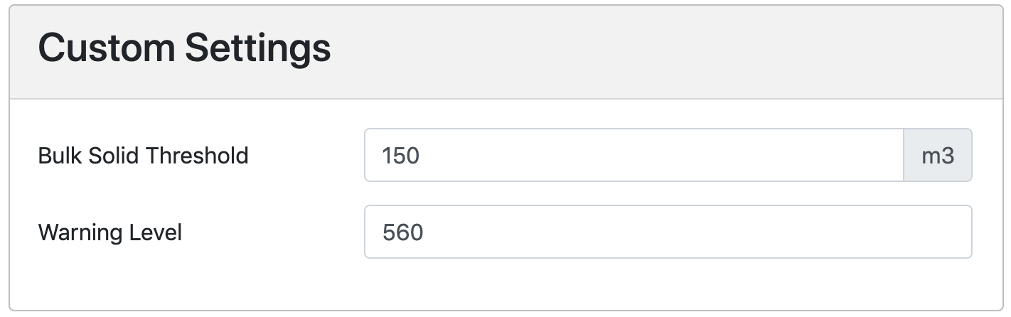 Custom Settings Setup